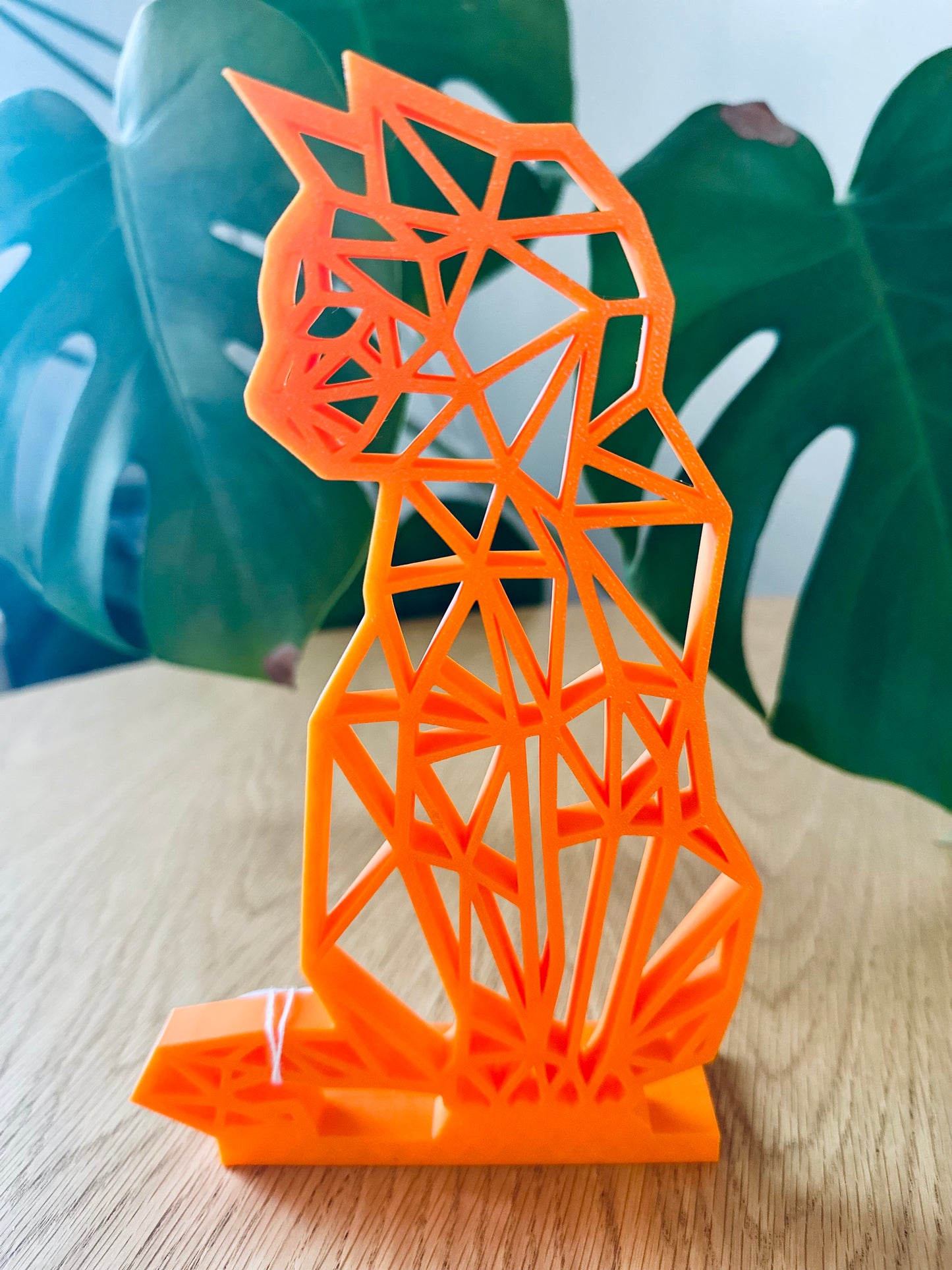 Large sitting cat decor